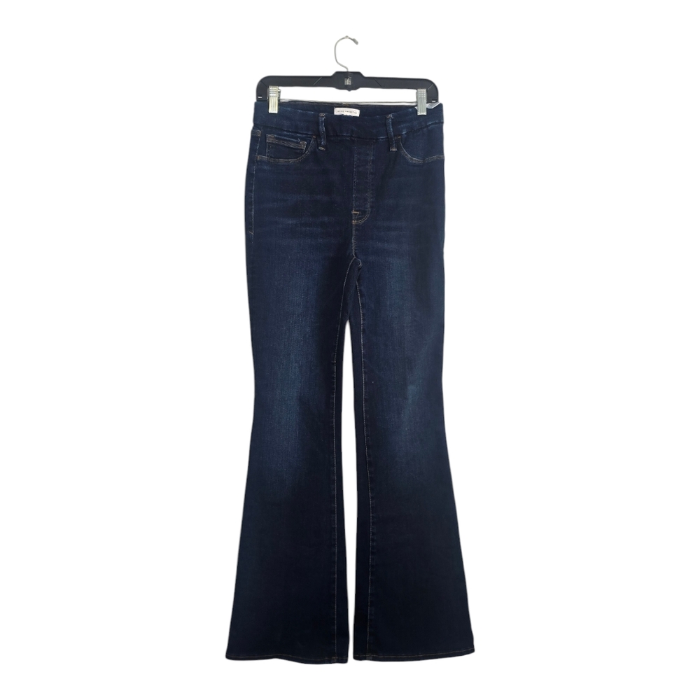 Good American Blue Flare Wide Leg Jeans